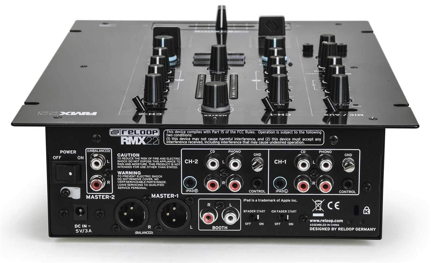 Reloop RMX-22i Digital 2 Plus 1 Channel DJ Mixer