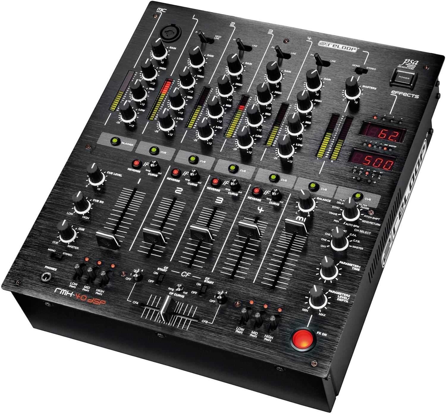 Reloop RMX40 DSP 4-Ch DJ Mixer with DSP - PSSL ProSound and Stage Lighting