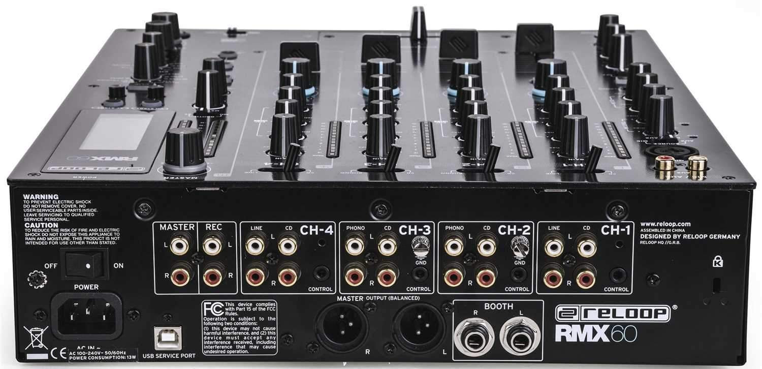 Reloop RMX-60 Digital 4 Plus 1 Channel DJ Mixer with FX - PSSL ProSound and Stage Lighting