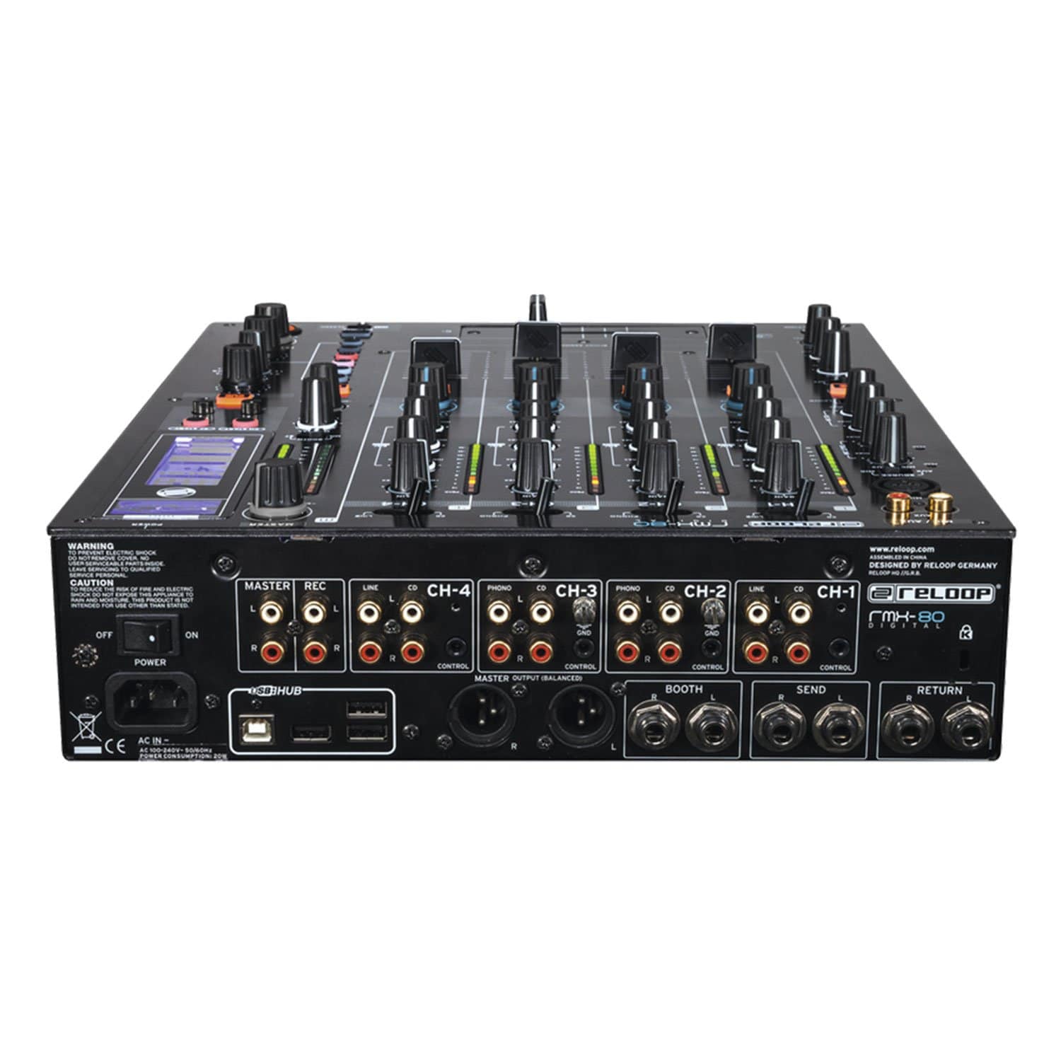 Reloop RMX-80 Digital 4 Plus 1 Channel DJ Mixer with FX - PSSL ProSound and Stage Lighting