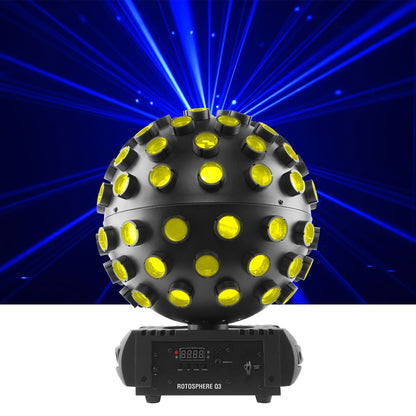 Chauvet Rotosphere Q3 LED Mirror Ball Simulator FX Light - PSSL ProSound and Stage Lighting