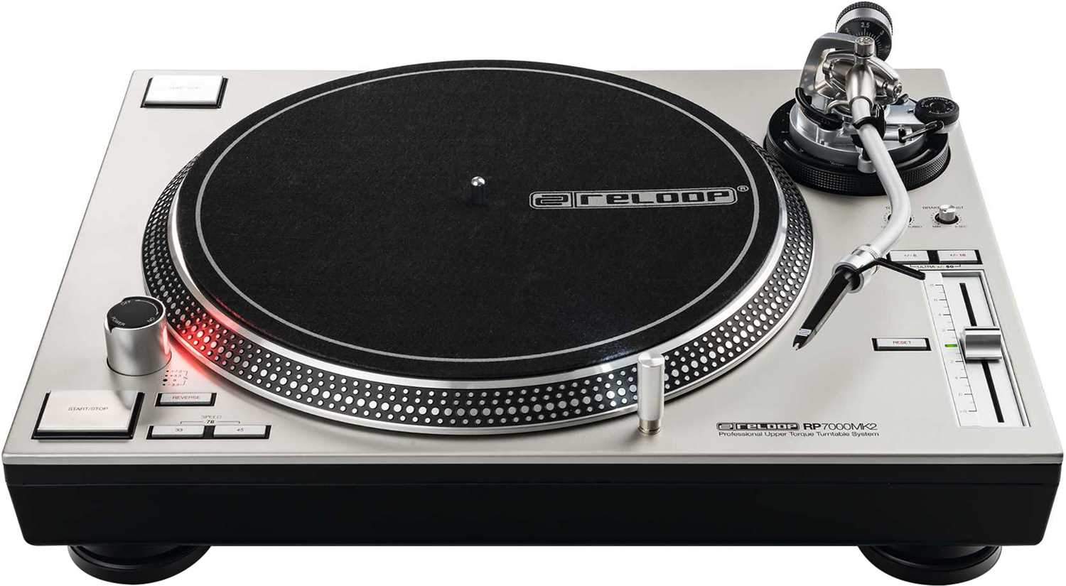 Reloop RP-7000-MK2 Direct Drive Turntable Silver - PSSL ProSound and Stage Lighting
