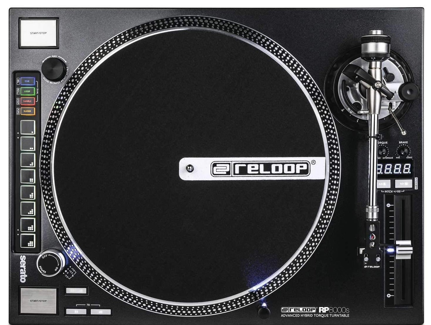 Reloop RP-8000 Straight Hybrid Torque DJ Turntable - PSSL ProSound and Stage Lighting