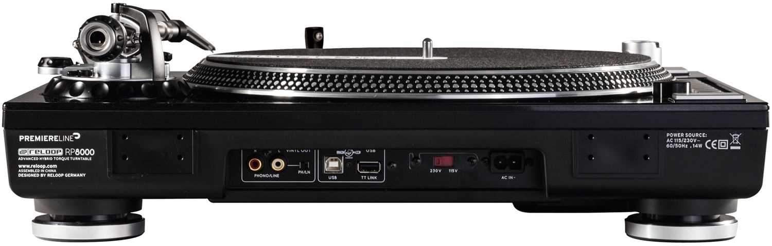 Reloop RP-8000 Advanced Hybrid Torque DJ Turntable - PSSL ProSound and Stage Lighting
