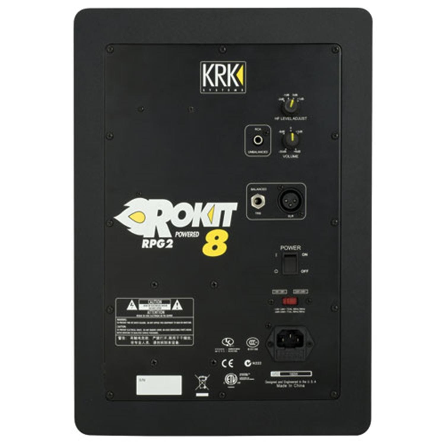 KRK RP8 G2 ROKIT 8 in Powered Studio Monitor (EA) - PSSL ProSound and Stage Lighting