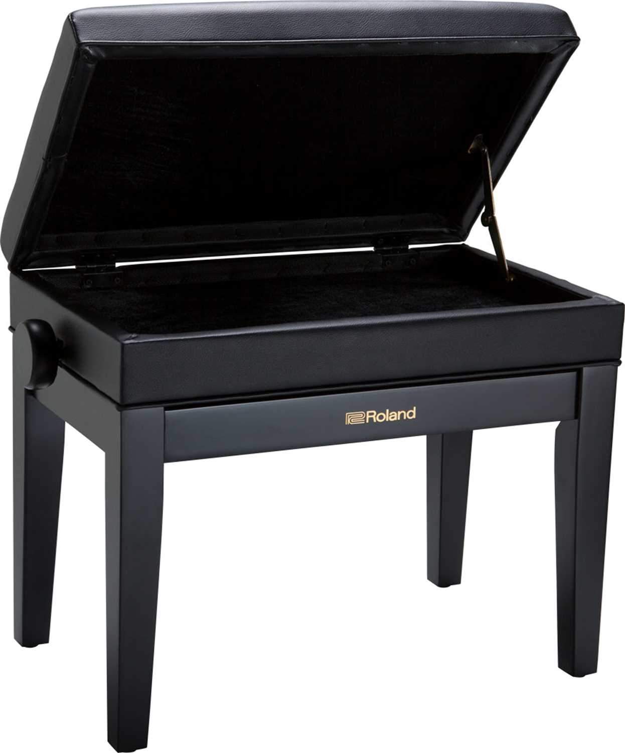 Roland RPB-400BK Piano Bench Satin Black Vinyl - PSSL ProSound and Stage Lighting
