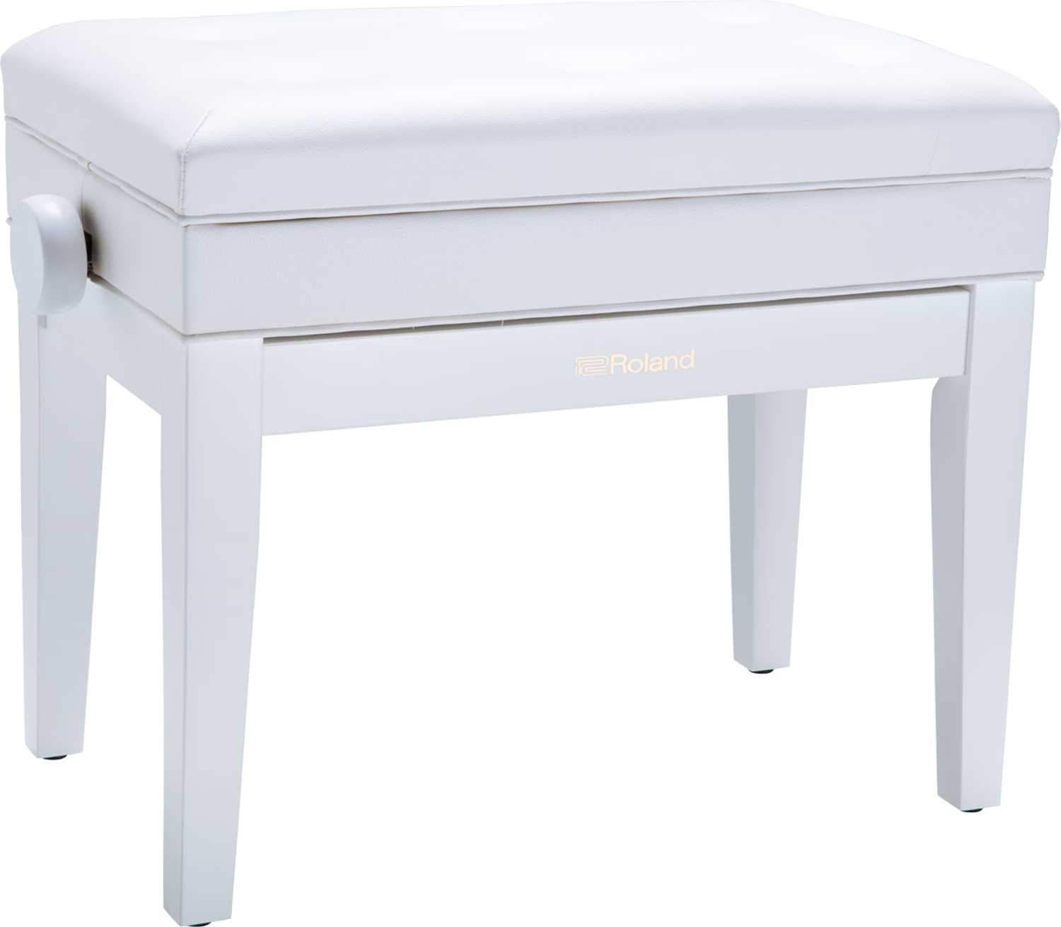 Roland RPB-400WH Piano Bench Satin White Vinyl - PSSL ProSound and Stage Lighting