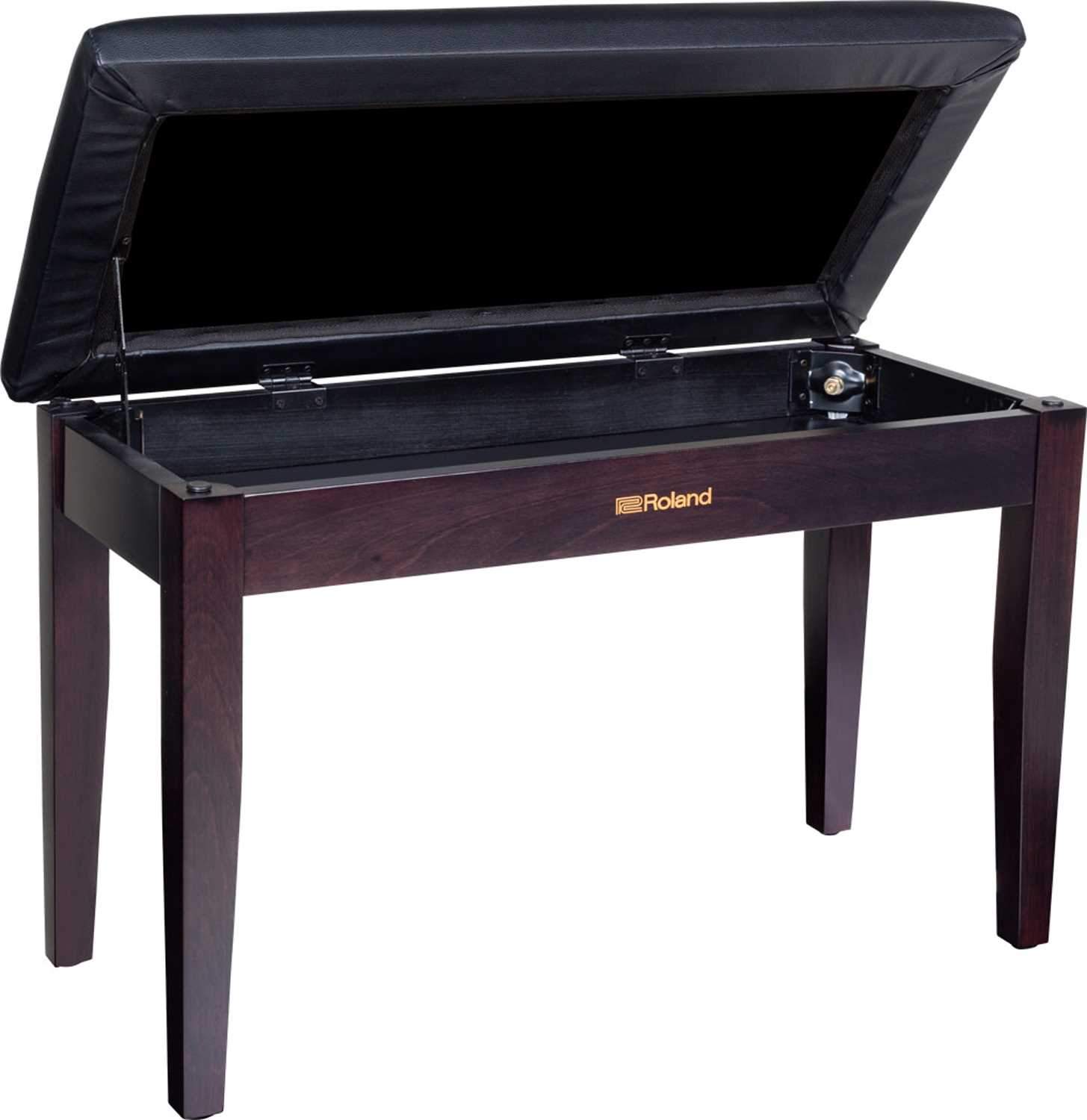 Roland RPB-D100RW Piano Bench Rosewood Vinyl Seat - PSSL ProSound and Stage Lighting