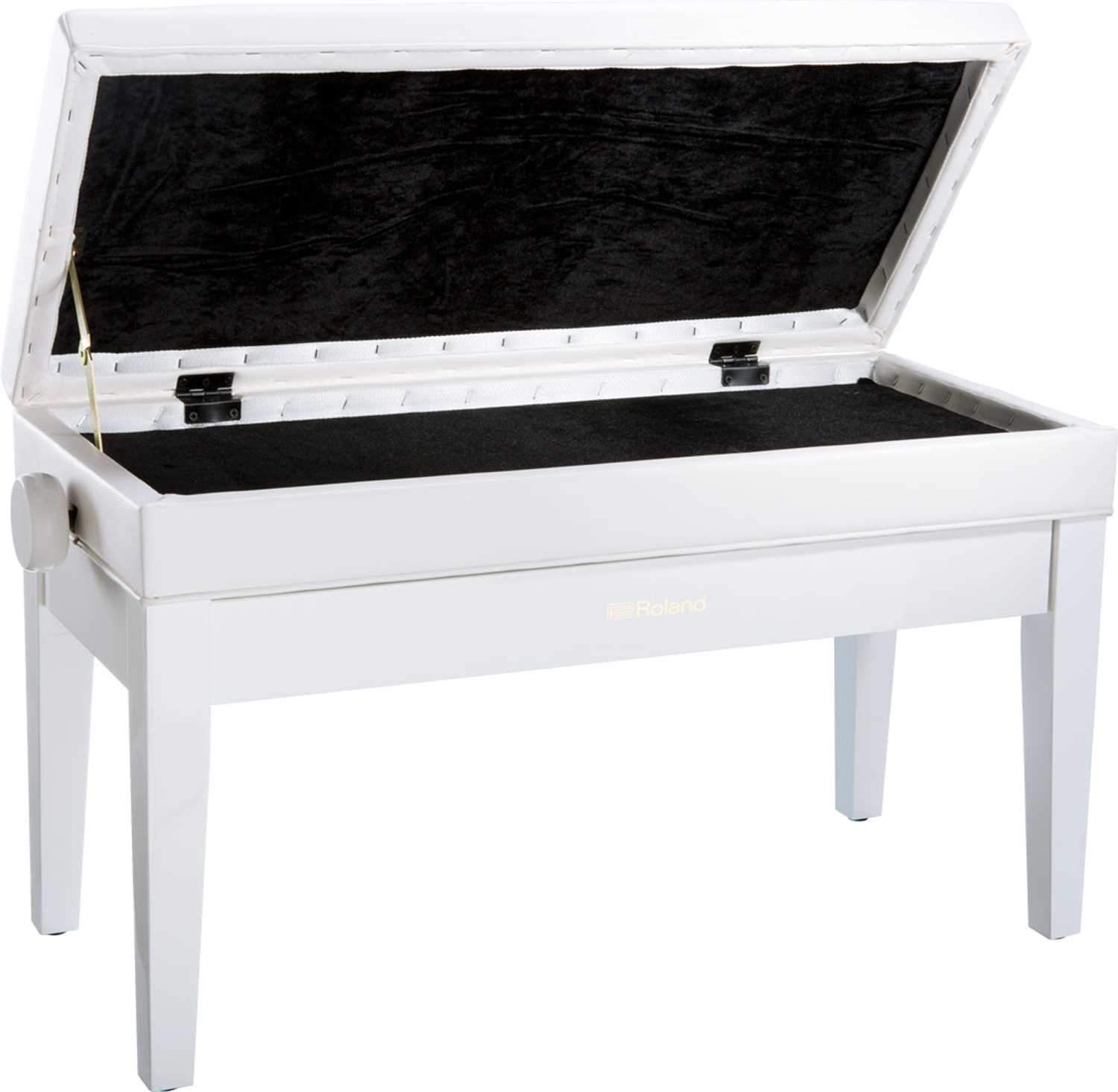 Roland RPB-D400PW Piano Bench Polished White - PSSL ProSound and Stage Lighting