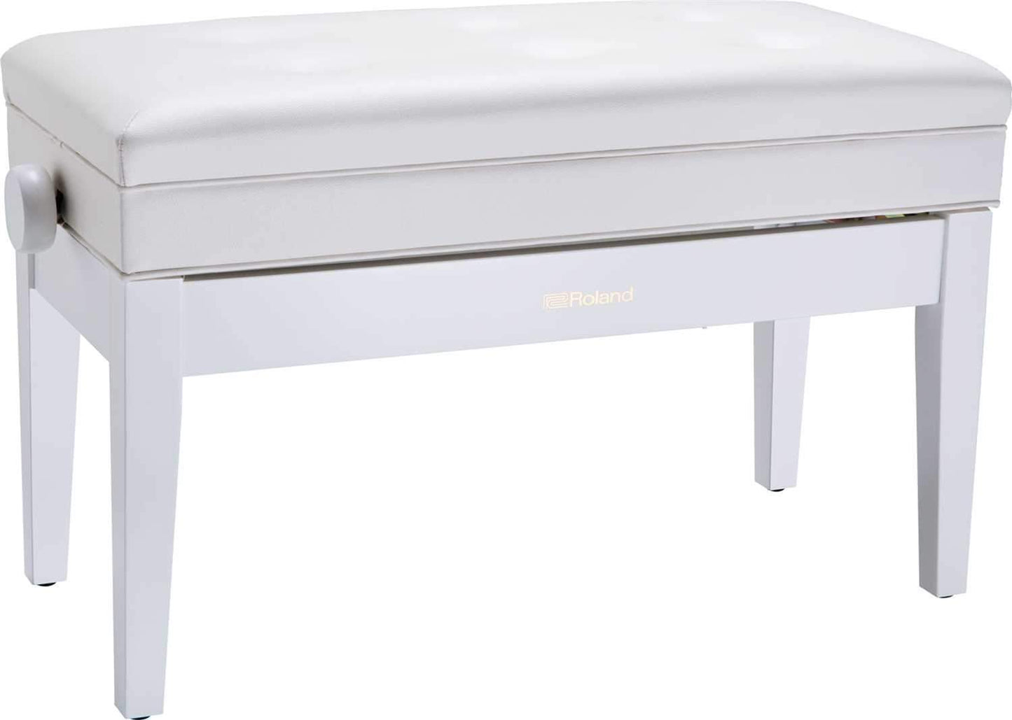 Roland RPB-D400WH Piano Bench Satin White - PSSL ProSound and Stage Lighting