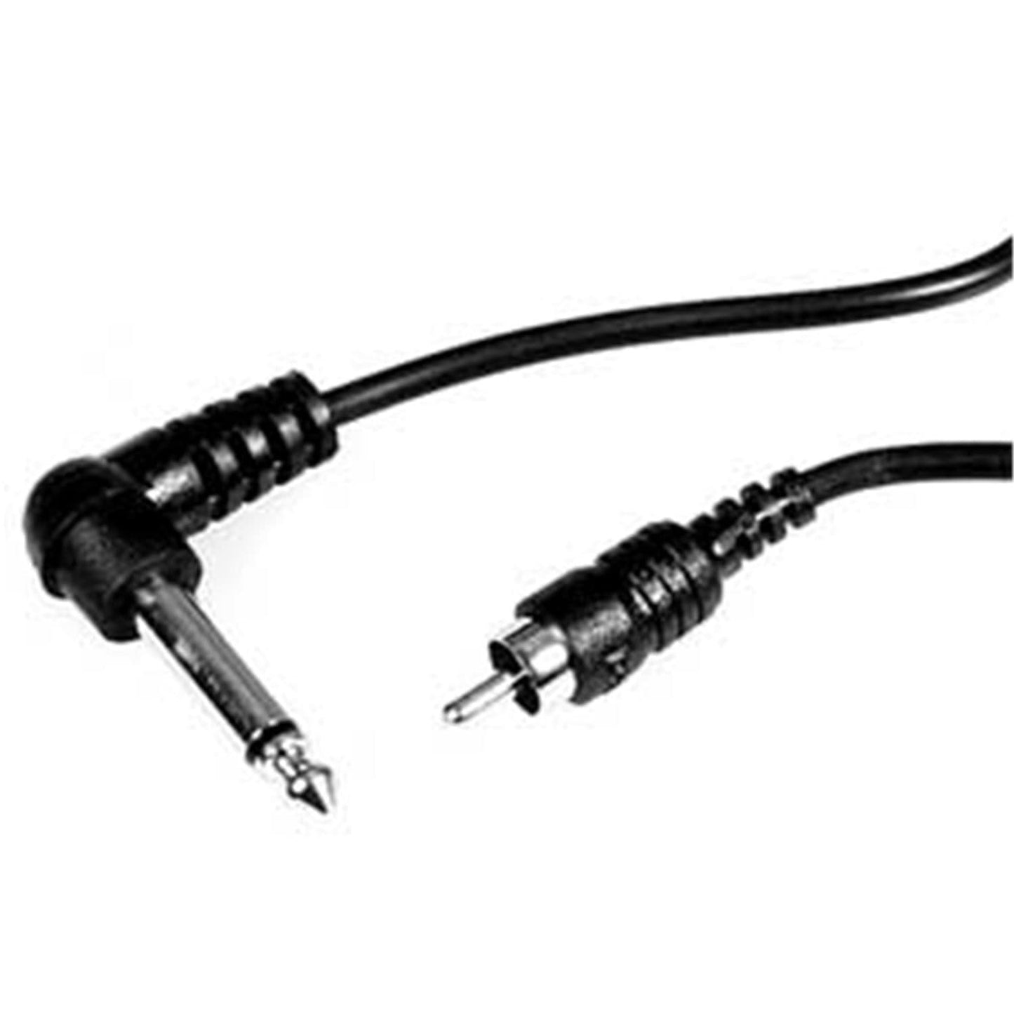 3 Ft Single RCA (M) To Right Angle 1/4 (M) - PSSL ProSound and Stage Lighting