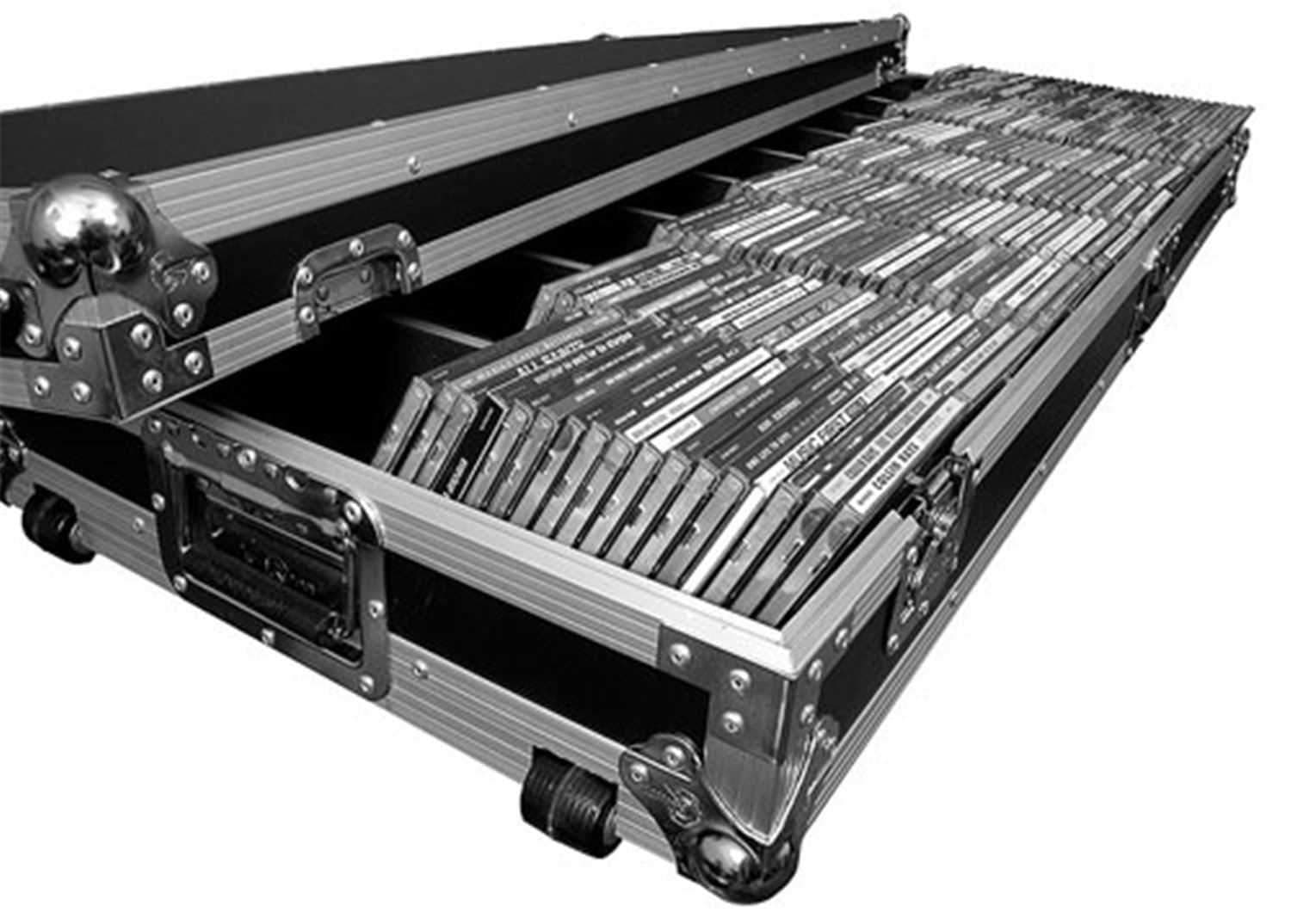 Road Ready RRCD400W Deluxe CD Case -400 with Wheels - PSSL ProSound and Stage Lighting