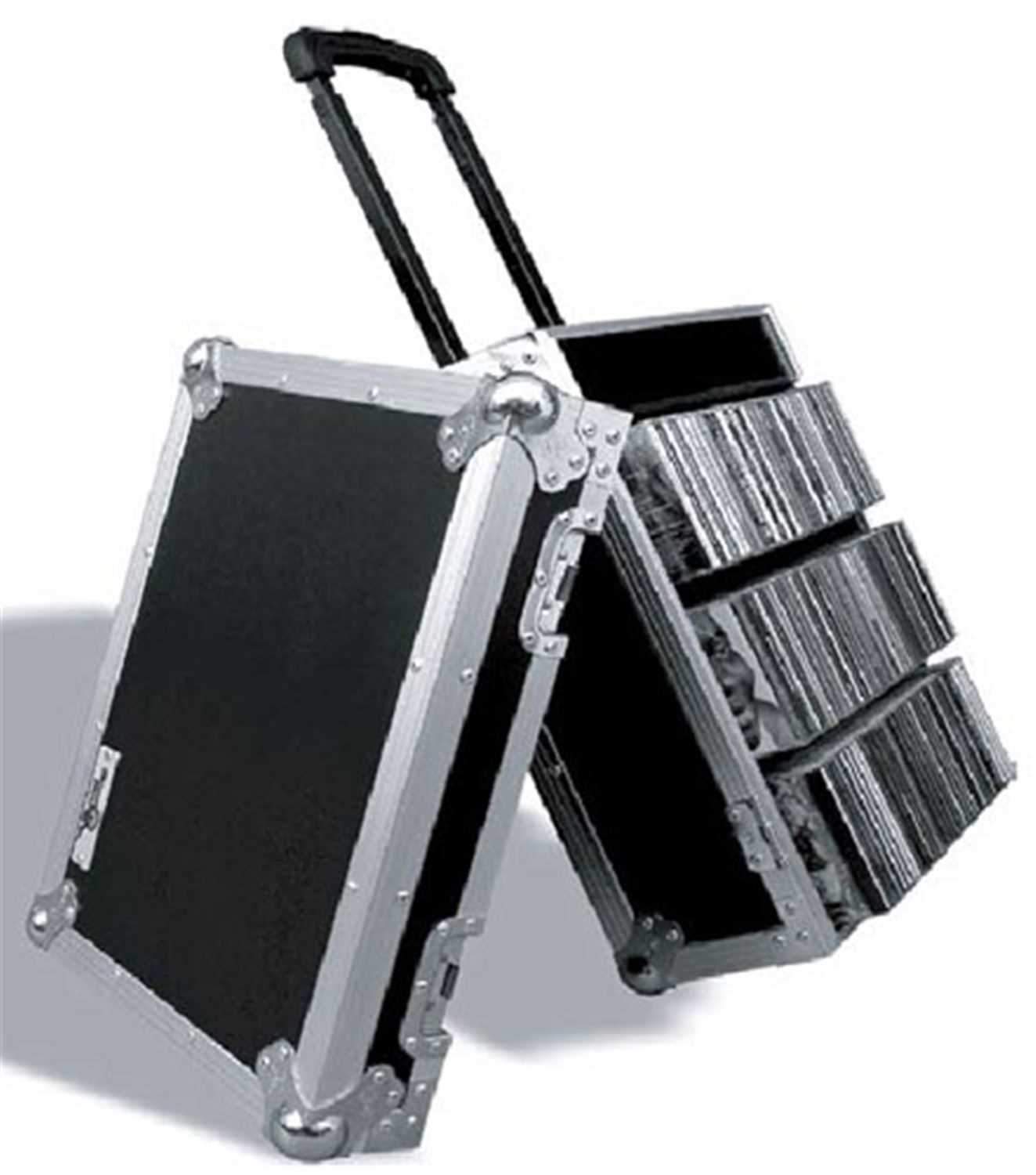 Road Ready CD Case-400 View Paks with Wheels & Handle - PSSL ProSound and Stage Lighting