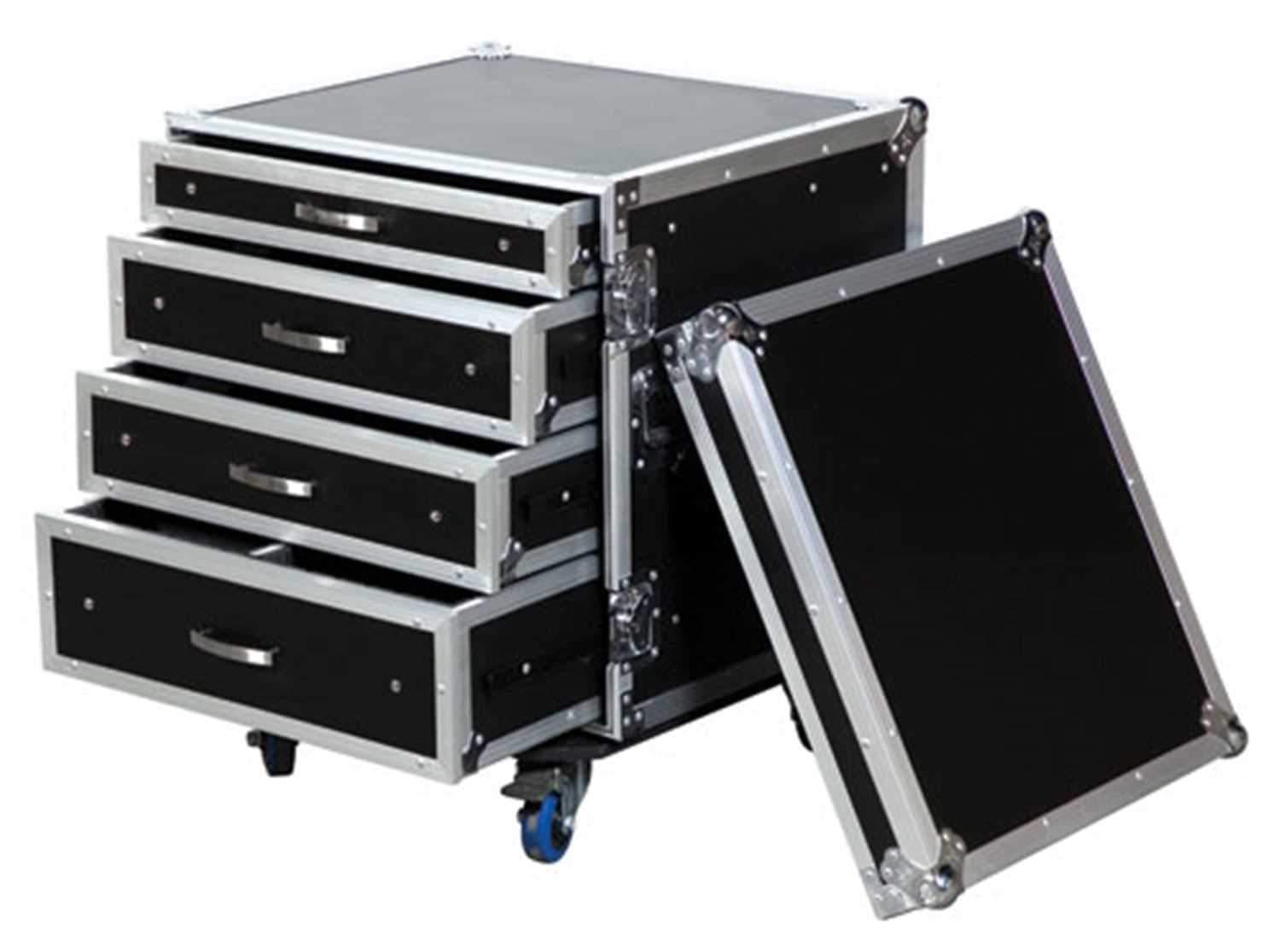 Road Ready RRD12UC 12U Rack With Storage Drawers - PSSL ProSound and Stage Lighting