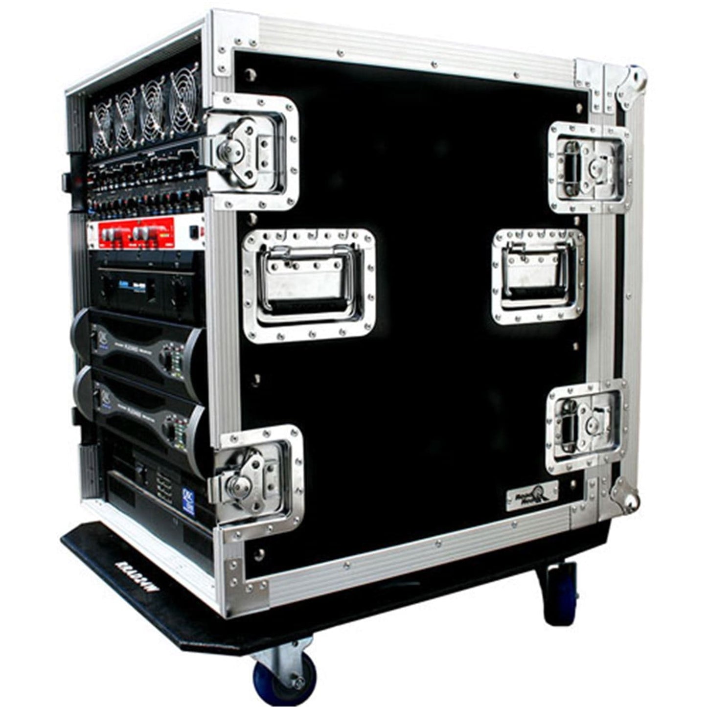 Road Ready RR14UAD Delux 14 Space Amp Rack - PSSL ProSound and Stage Lighting