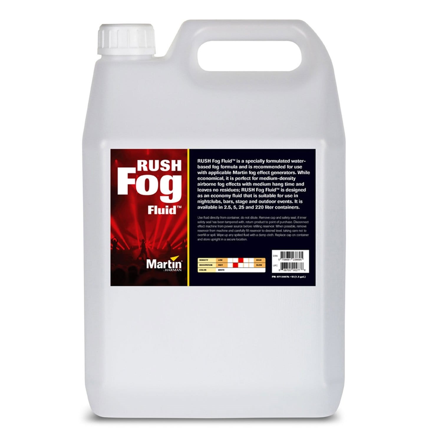 Martin RUSH Fog Fluid Water-Based 5 Liter - PSSL ProSound and Stage Lighting