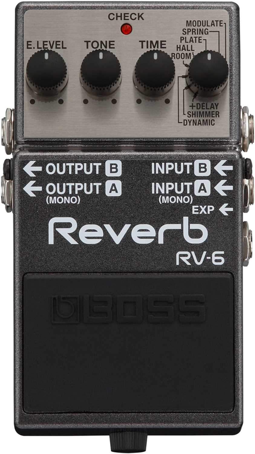 Boss RV-6 Digital Reverb Pedal - PSSL ProSound and Stage Lighting