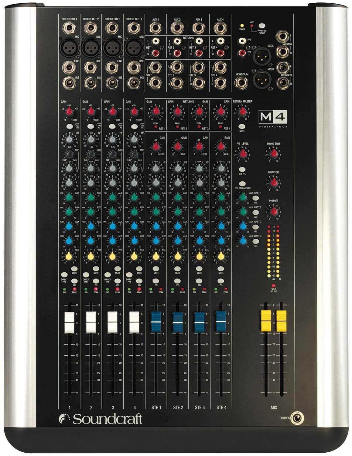 Soundcraft M4 4 ch Live Sound PA Mixer - PSSL ProSound and Stage Lighting