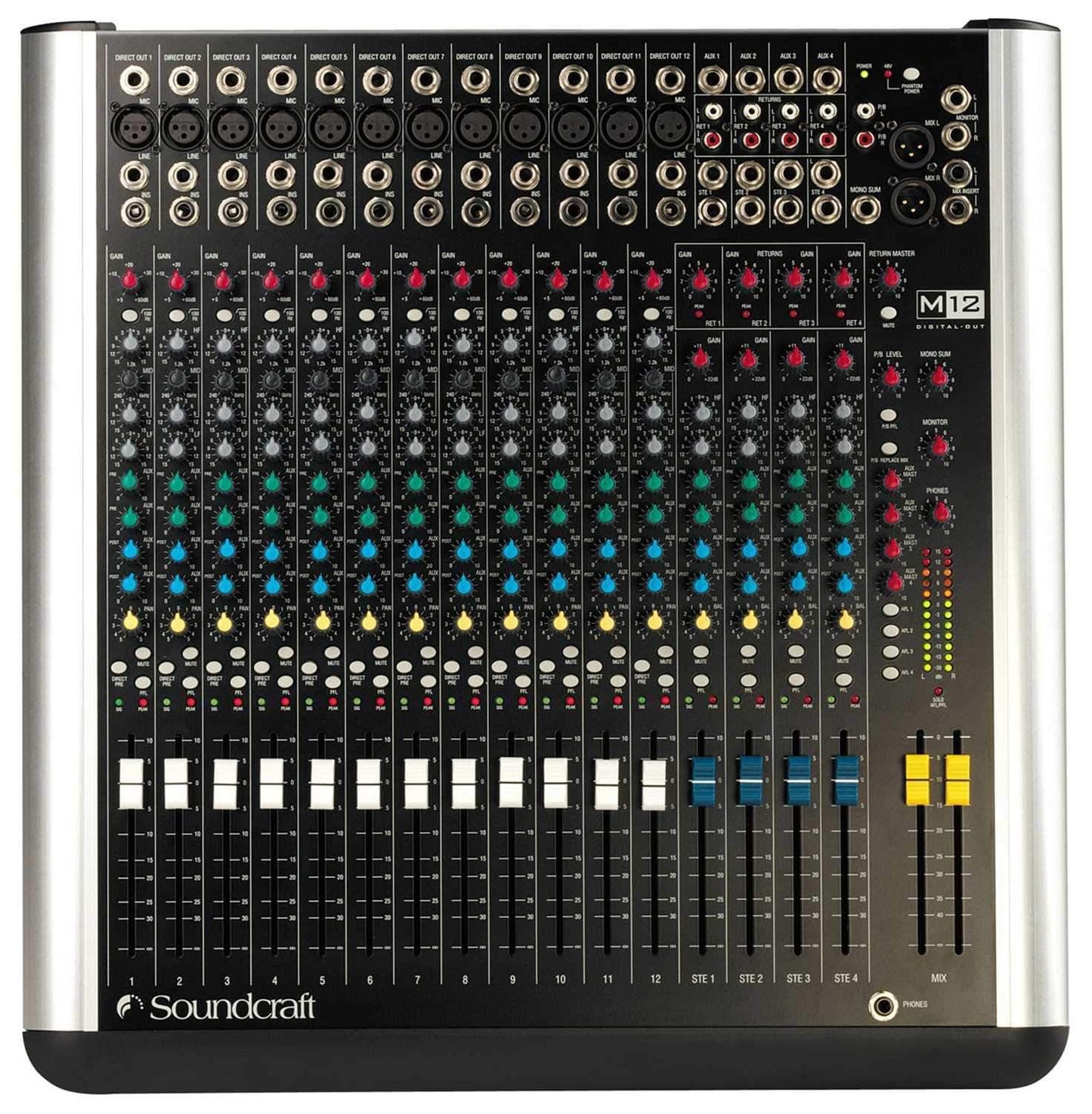 Soundcraft M12 12 ch Live Sound PA Mixer - PSSL ProSound and Stage Lighting