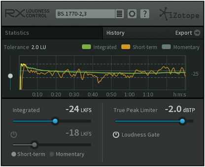 iZotope RX Loudness Control- Automatic Loudness Compliance Tool - PSSL ProSound and Stage Lighting