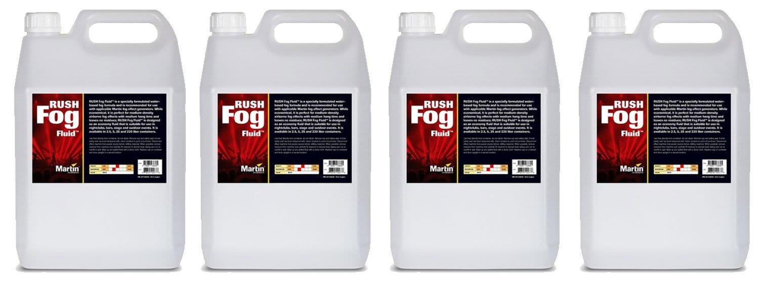 Martin RUSH Fog Fluid 0.6 Gallons 4-Pack - PSSL ProSound and Stage Lighting