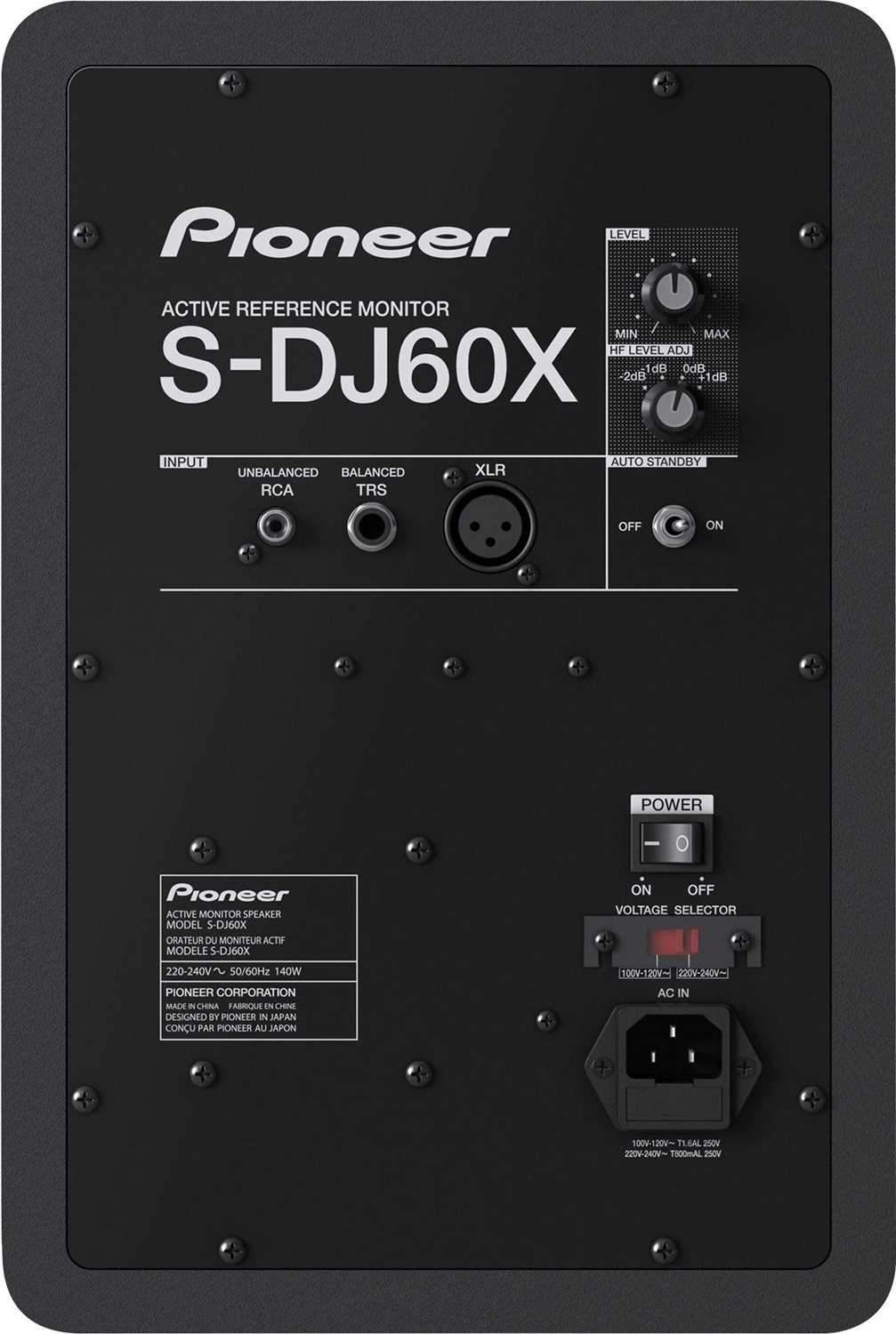 Pioneer S-DJ60X 6-Inch Powered Studio Monitor - PSSL ProSound and Stage Lighting
