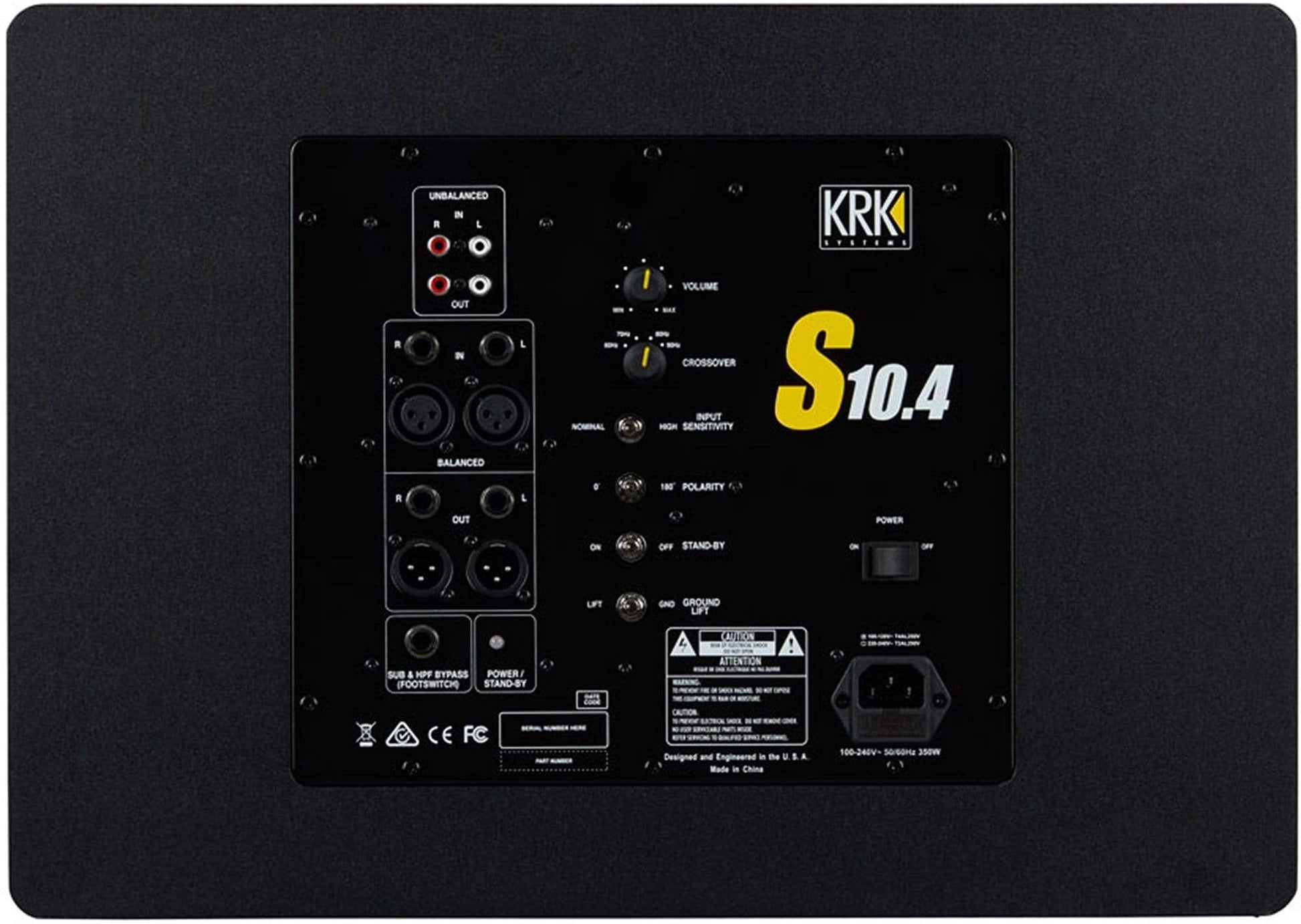 KRK S10-4 10" Studio Subwoofer - ProSound and Stage Lighting