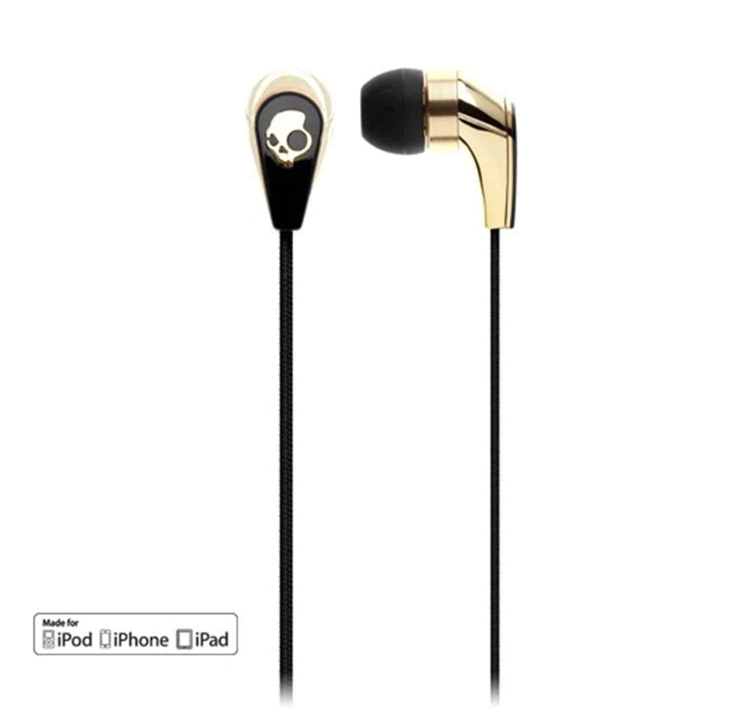 Skullcandy 5050 In Ear Headphones with Mic - Gold/Blk - PSSL ProSound and Stage Lighting