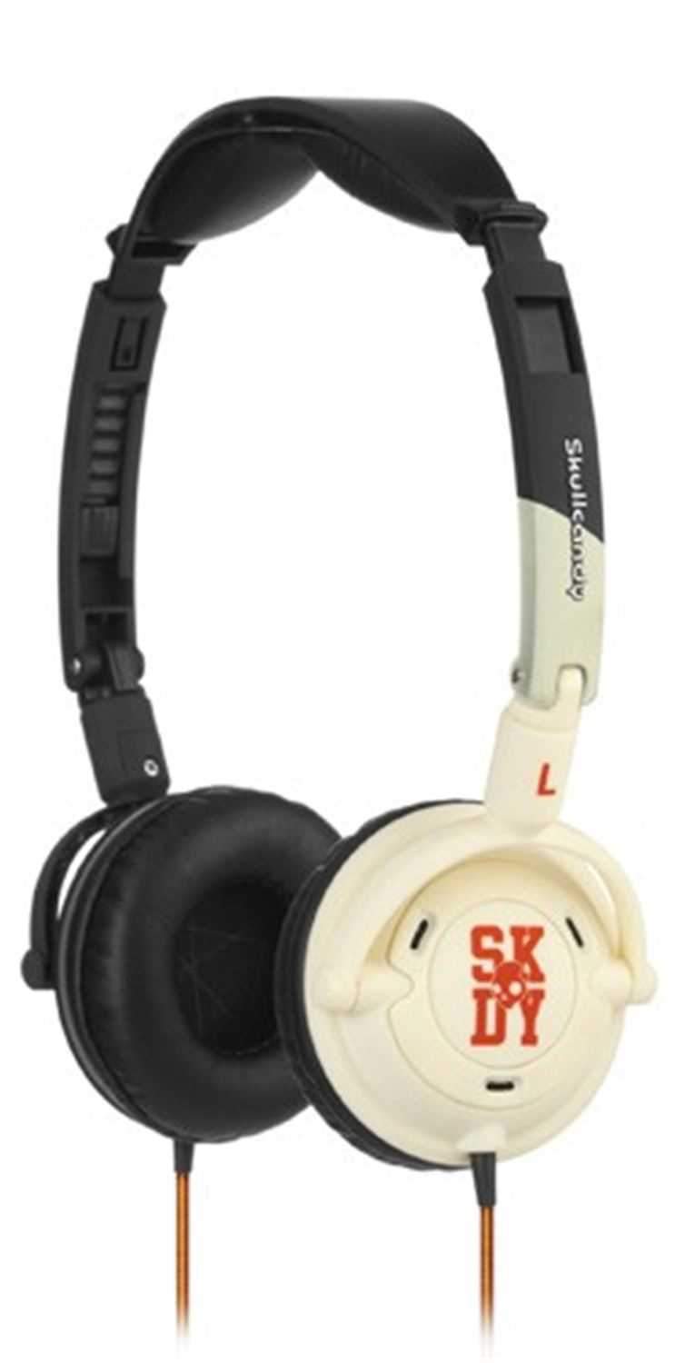 Skullcandy LOWRIDER Dj Headphones with Mic - Bone - PSSL ProSound and Stage Lighting