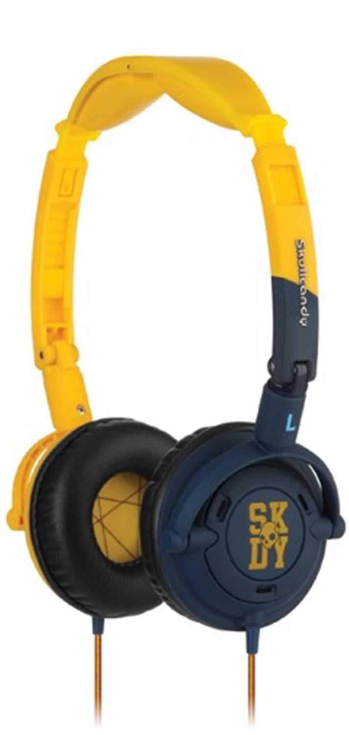 Skullcandy LOWRIDER Dj Headphones with Mic - Yellow - PSSL ProSound and Stage Lighting