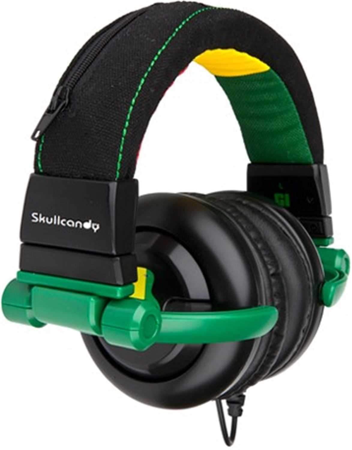Skullcandy GI High Perf Dj Headphones - Rasta - PSSL ProSound and Stage Lighting