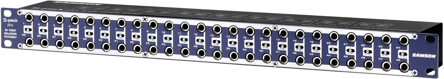 Samson SA-SPATCHPLUS 48 Point Patch Bay - PSSL ProSound and Stage Lighting