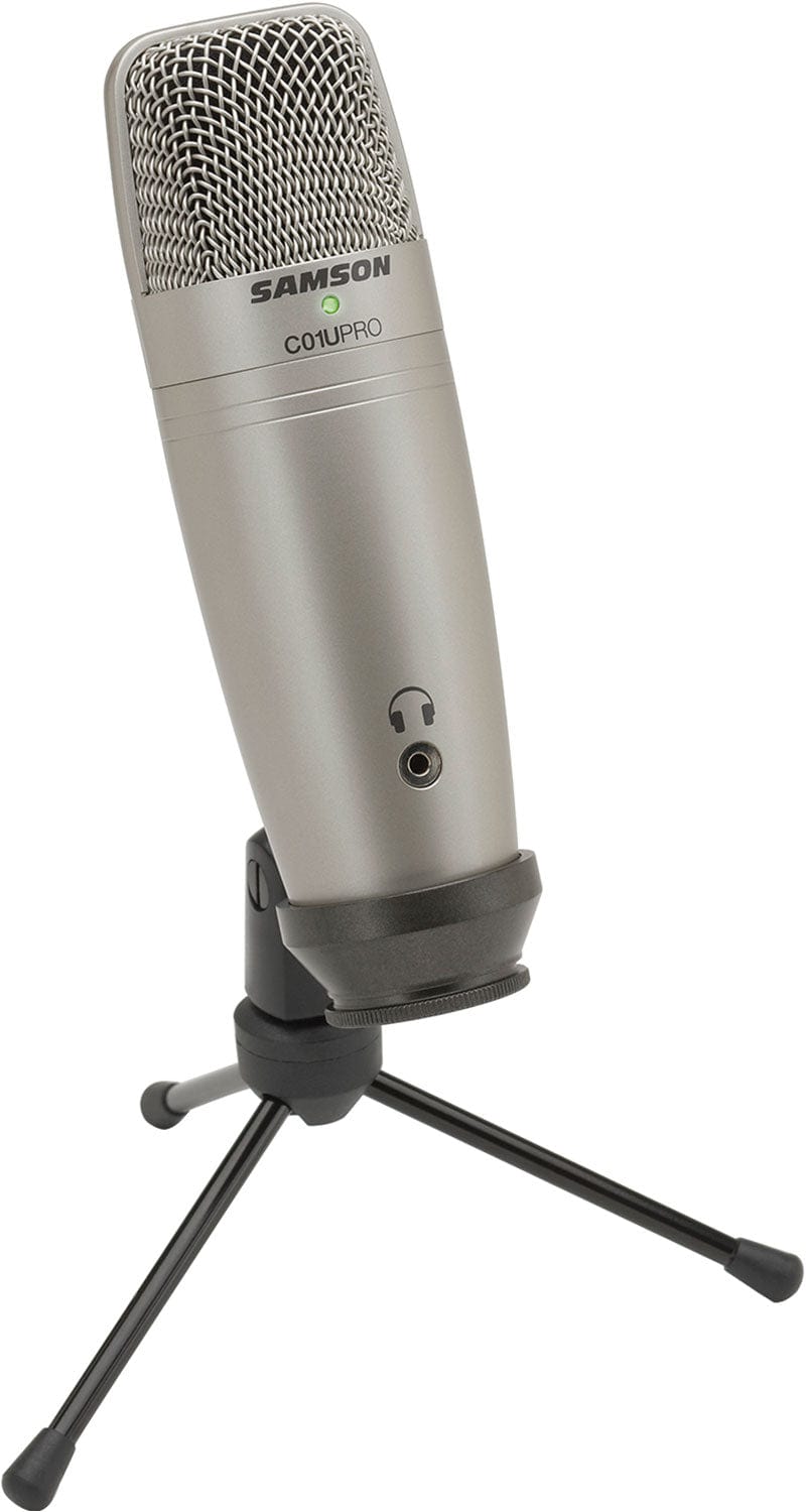 Samson SAC01UPRO USB Large Diaphragm Condenser mic with Peak LED headphone output - PSSL ProSound and Stage Lighting