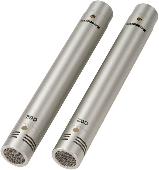 Samson SAC02 Pair of Pencil Supercardioid Condenser Mics - PSSL ProSound and Stage Lighting
