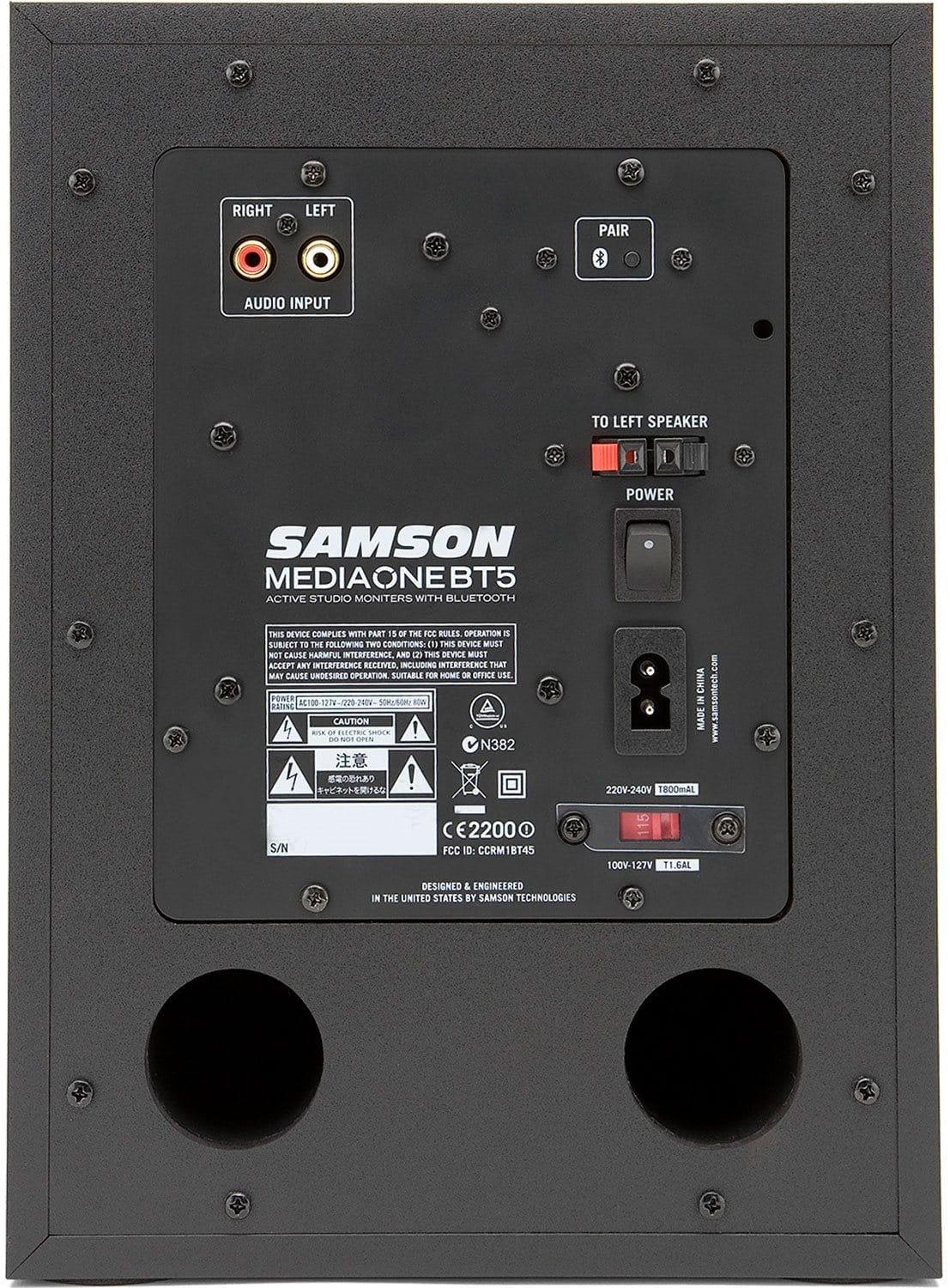 Samson MediaOne BT5 5-Inch Powered Studio Monitors - PSSL ProSound and Stage Lighting