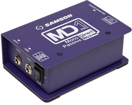 Samson MD1 Pro Mono Passive Direct Box - PSSL ProSound and Stage Lighting