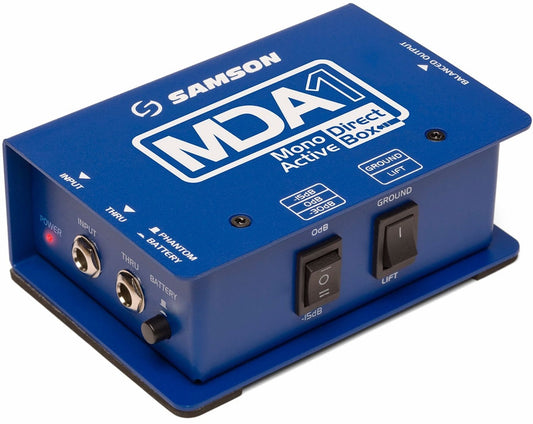 Samson MDA1 Mono Active Direct Box - PSSL ProSound and Stage Lighting