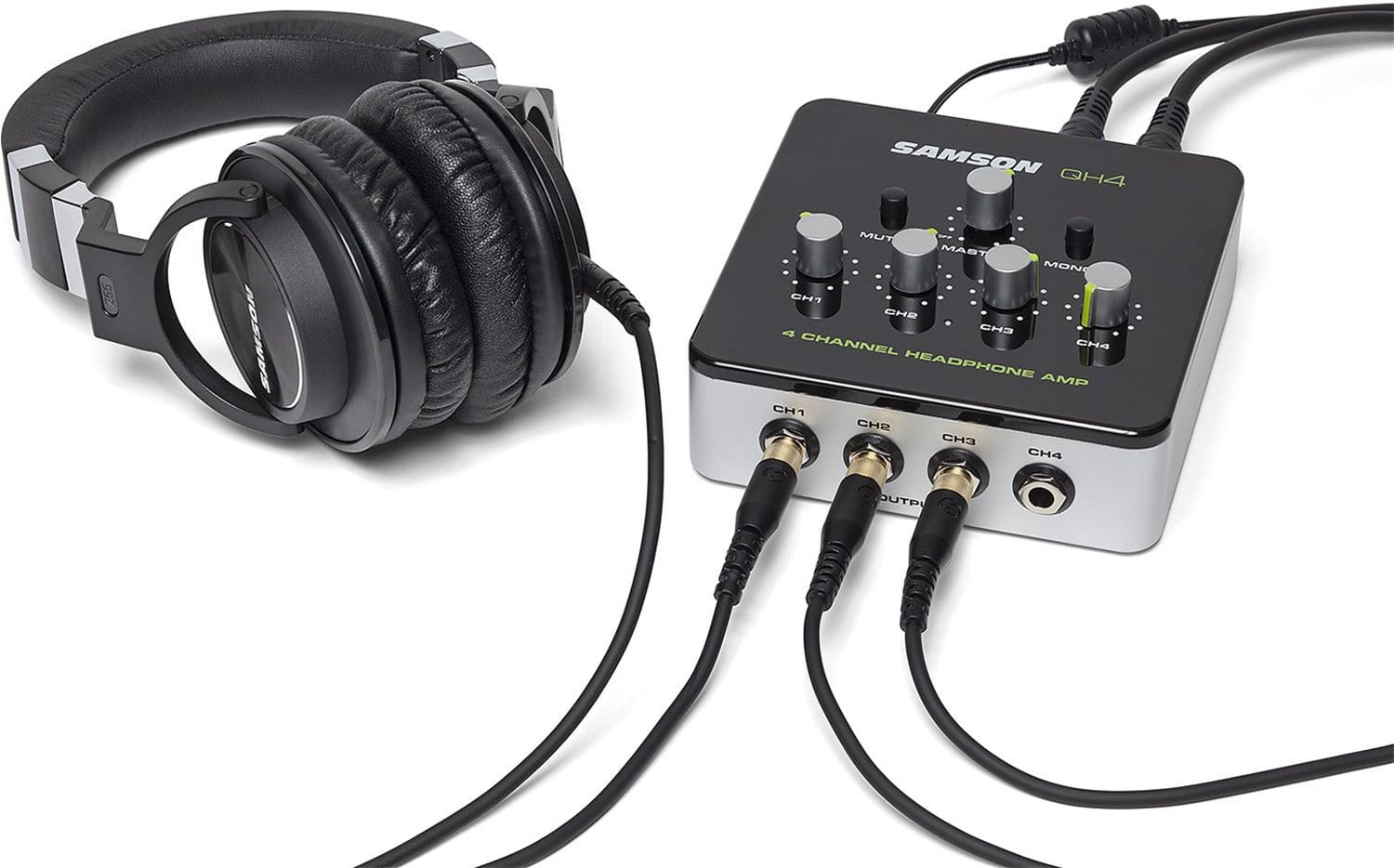 Samson QH4 4-Channel Headphone Amplifier - PSSL ProSound and Stage Lighting
