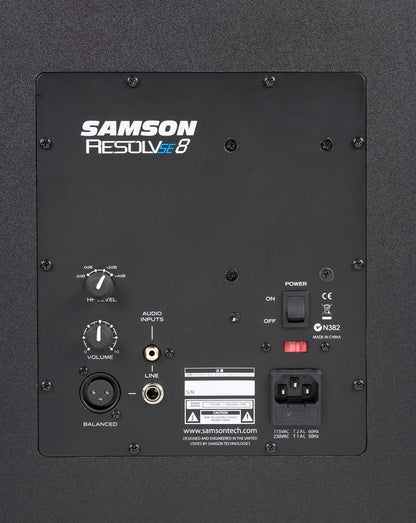 Samson Resolv SE8 8-Inch Powered Studio Monitor - PSSL ProSound and Stage Lighting