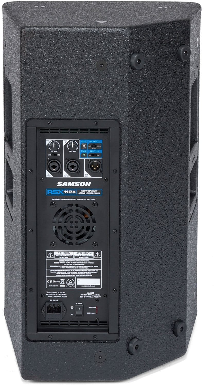 Samson RSX112A 12-inch 1600W 2-Way Powered Speaker - PSSL ProSound and Stage Lighting