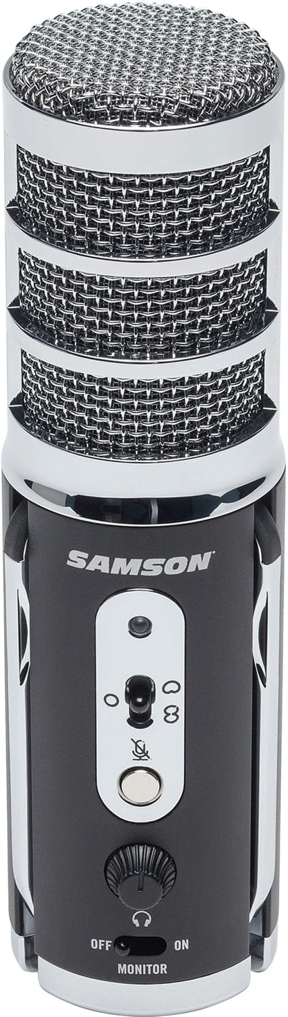 Samson SASAT USB/iOS Broadcast Microphone Dual Diaphragm Headphone Out - PSSL ProSound and Stage Lighting