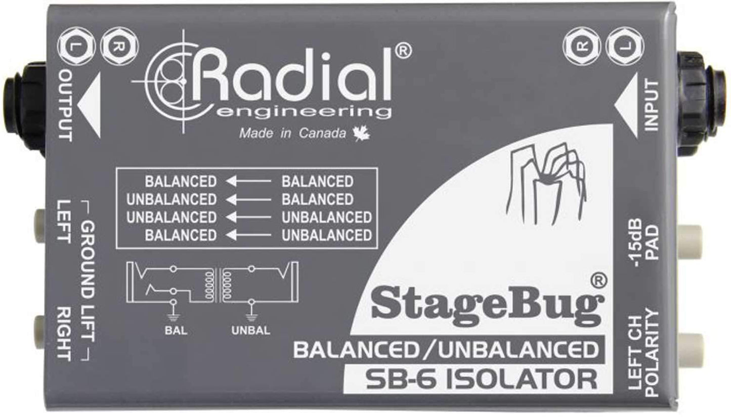 Radial SB-6 Compact Stereo Passive Isolator - PSSL ProSound and Stage Lighting