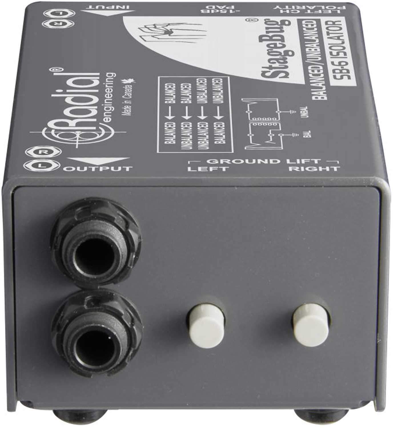 Radial SB-6 Compact Stereo Passive Isolator - PSSL ProSound and Stage Lighting