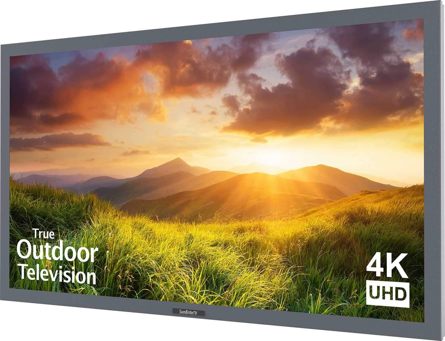 SunBriteTV Signature Series 55-In 4K Ultra HD Landscape TV - Silver - PSSL ProSound and Stage Lighting