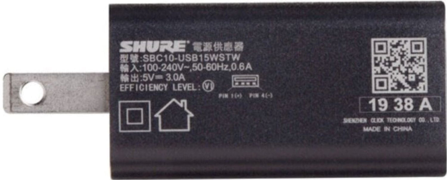 Shure SBC10-USBC Power Adapter For Charging, USBC - PSSL ProSound and Stage Lighting