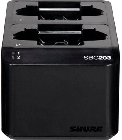 Shure SBC203 Dual Docking Station for SLX-D Transmitters and SB903 Battery - PSSL ProSound and Stage Lighting