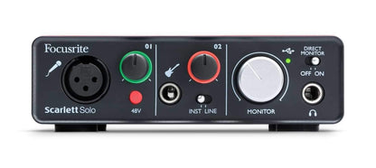 Focusrite Scarlett Solo 2.0 USB Audio Interface - PSSL ProSound and Stage Lighting