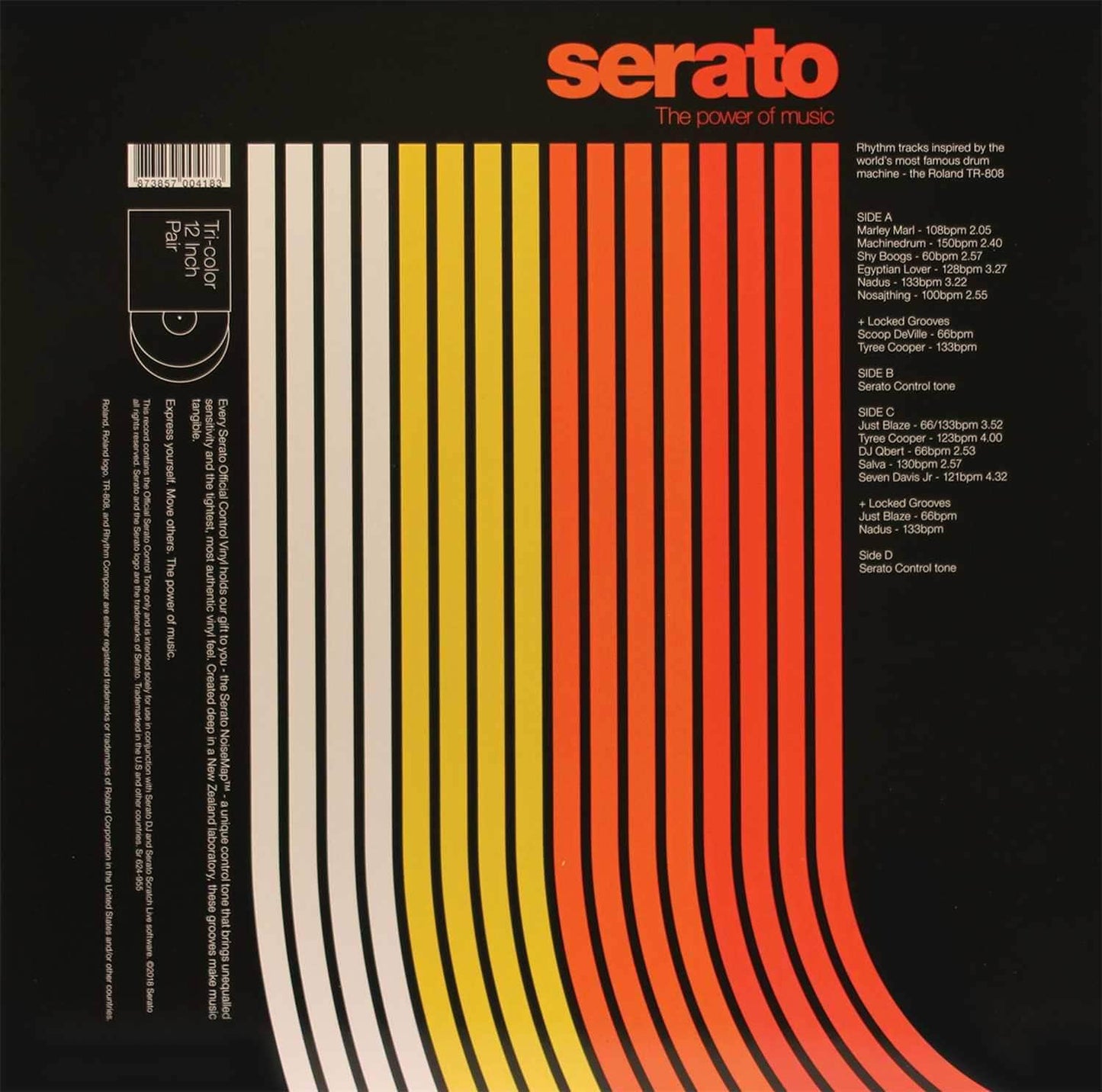 Serato X Roland 808 12-inch Limited Edition Control Vinyl Pair - PSSL ProSound and Stage Lighting