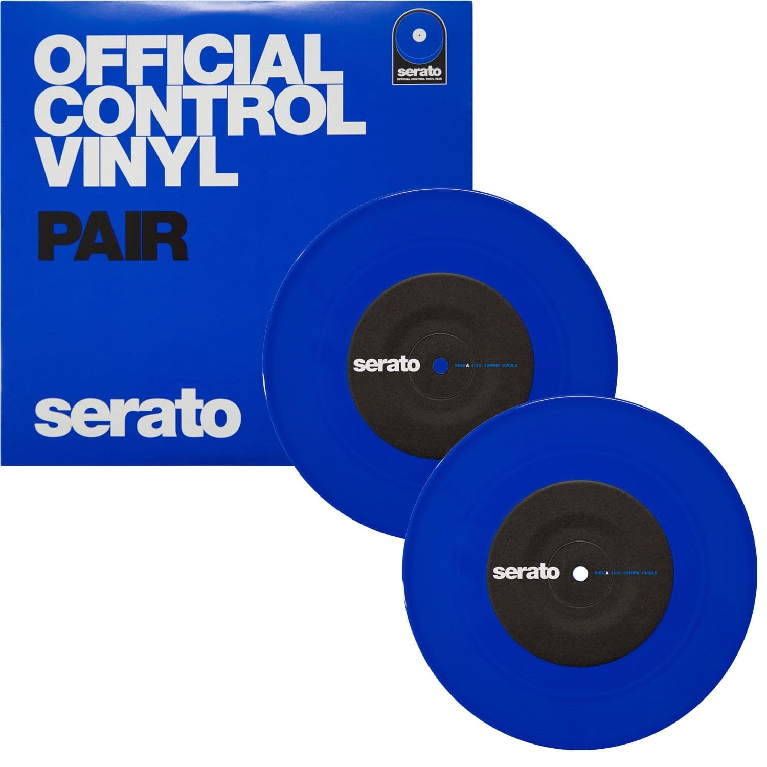Serato SCV-PS-BLU-7 7In Control Vinyl Blue Pair - PSSL ProSound and Stage Lighting