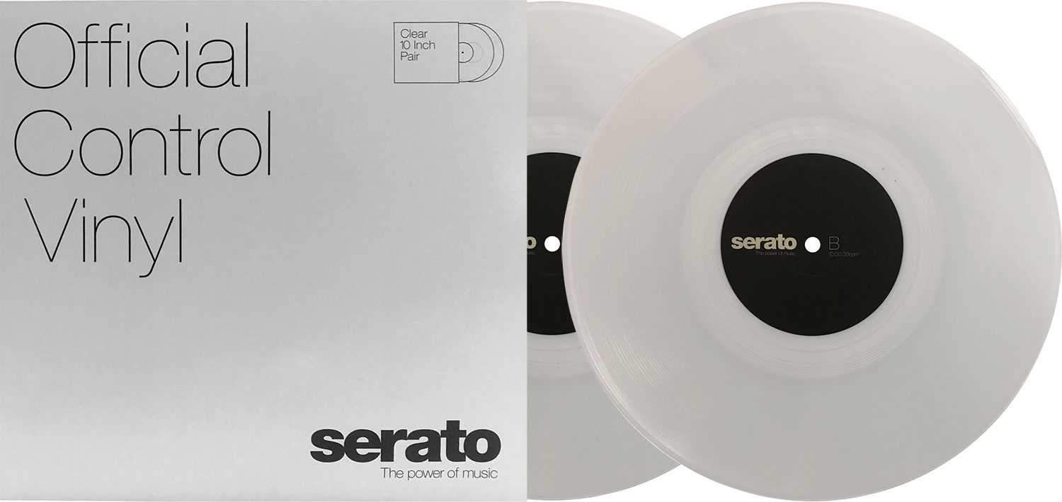 Serato SCV-PS-CLE-10 10-Inch Clear Control Vinyl Pair - PSSL ProSound and Stage Lighting